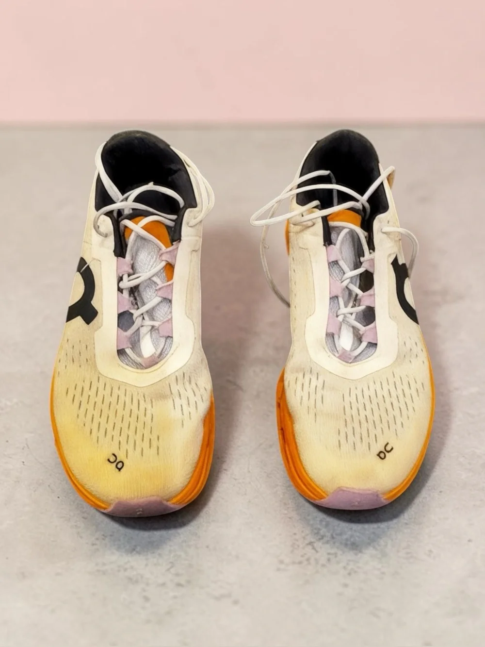 On Women's Cloudmonster Sneakers, Fawn/Turmeric, 7 Medium US